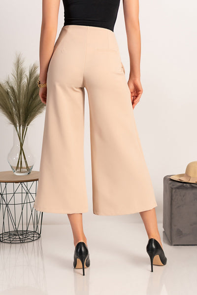 Elegant 7/8 pants Navolata, beige