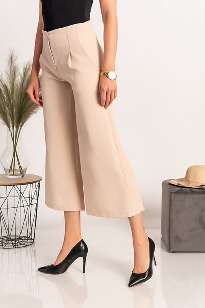 Elegant 7/8 pants Navolata, beige