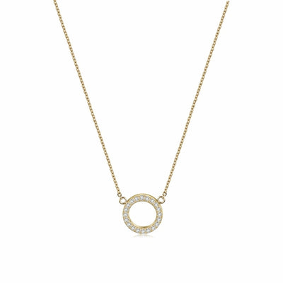 Open Circle Pendant Necklace