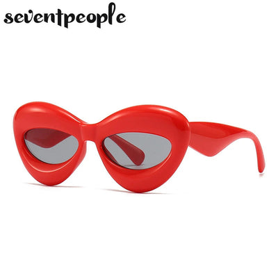 Plush women Cat Eye Sunglasses