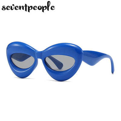 Plush women Cat Eye Sunglasses