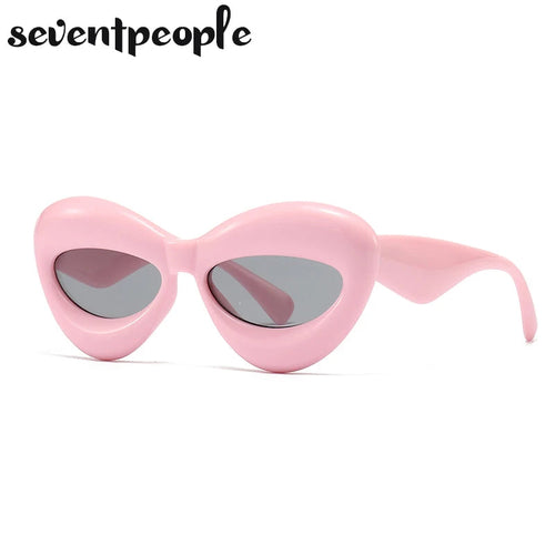 Plush women Cat Eye Sunglasses