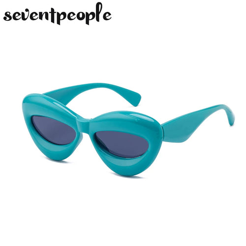 Plush women Cat Eye Sunglasses