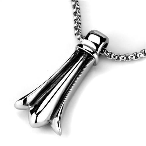 TK2010 - High polished (no plating) Stainless Steel Necklace with No