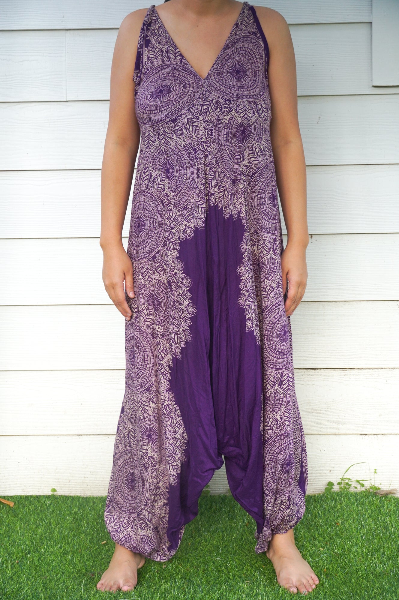 Purple Lotus Hippie Jumpsuits, Boho Rompers, Festival Clothing